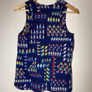 J. Crew Ratti Regatta Tank EUC Size 8